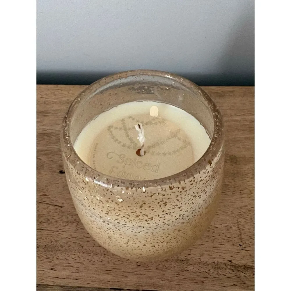 NWT Anthropologie Icicles Spiced Eggnog (Gourmand Spice) Candle, 65 HR Burn Time